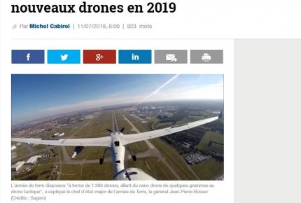 Presse  | Si, si l'armée de Terre va faire voler quatre nouveaux drones en 2019